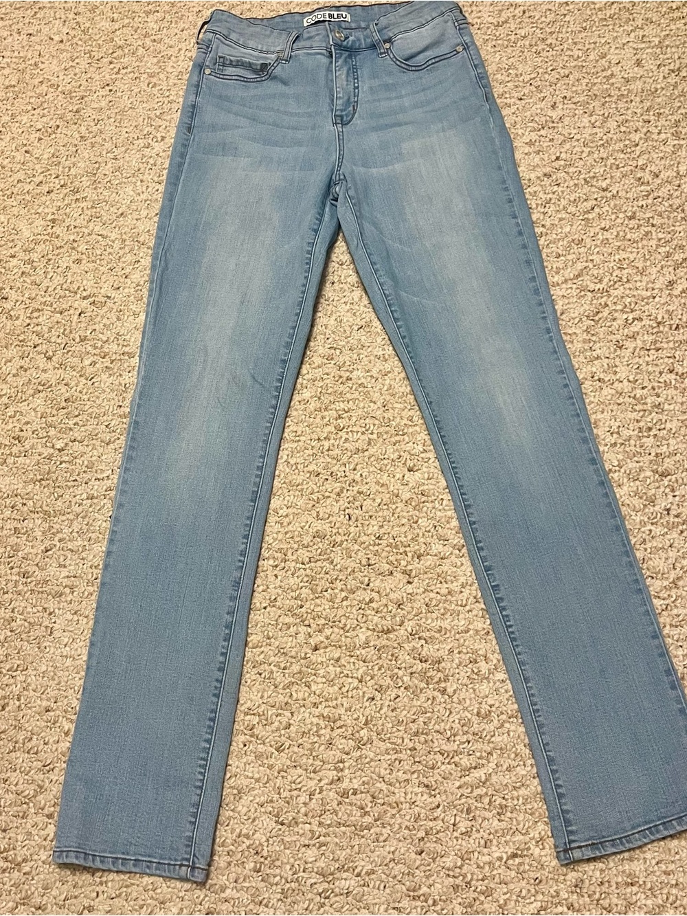 Code Bleu Pale Blue Straight-Leg Women's Jeans